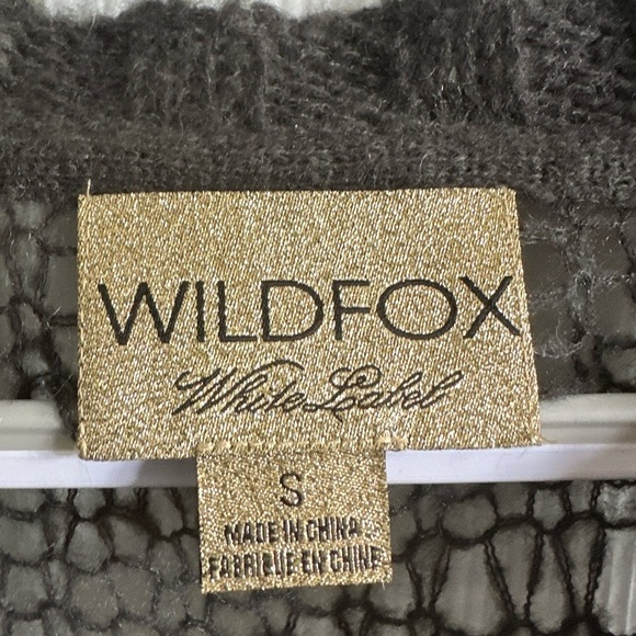 Wildfox White Label Deconstructed Sweater | Olive Green | Late 90s Early Y2K - Picture 7 of 10